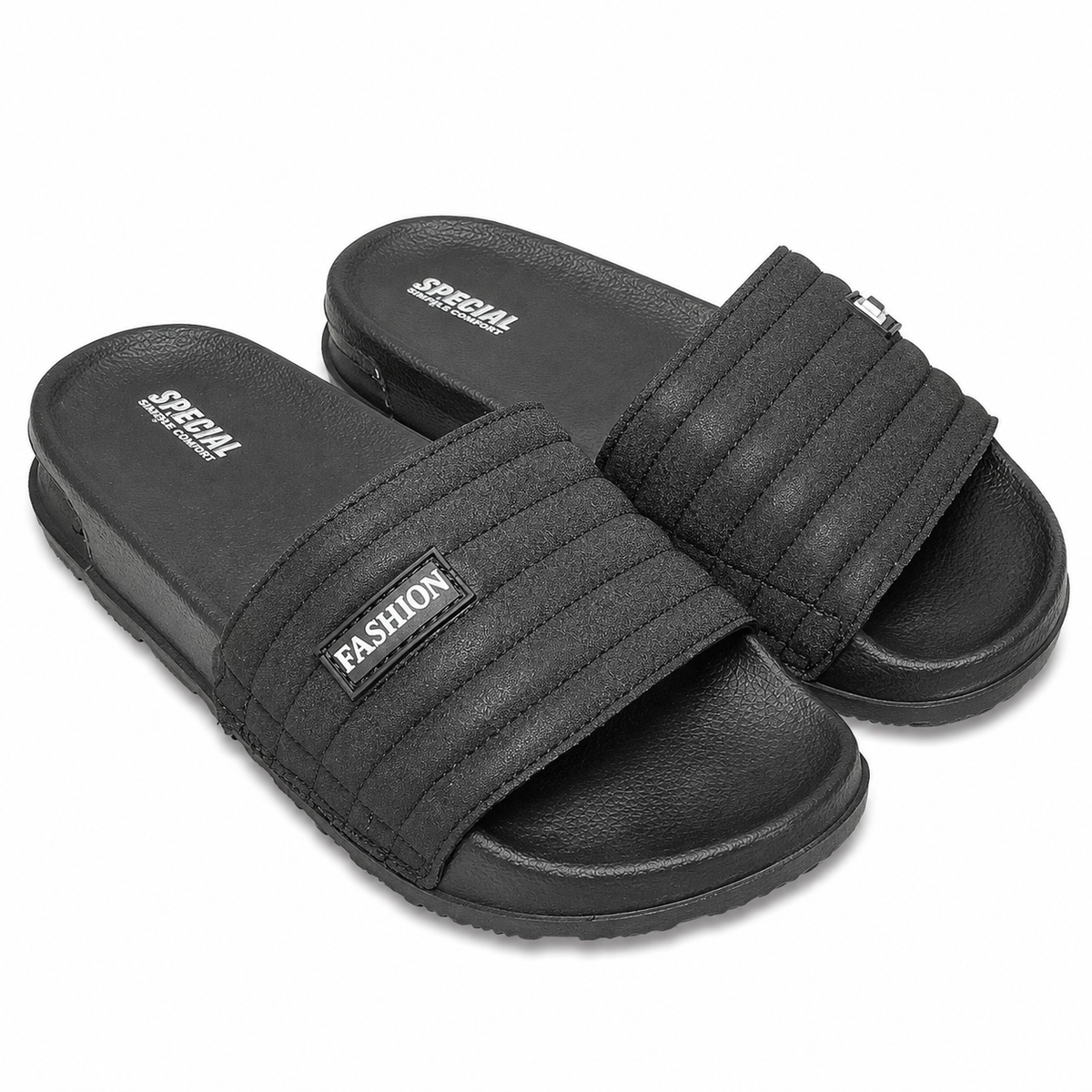 FASHION COMFORT SLIDES | ULTRA CUSHION FOAM | “LIGHTWEIGHT • ALL DAY COMFORT"